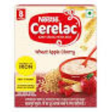 Nestle Baby Food Cerelac Wheat Apple Cherry 8 To 24 Months	